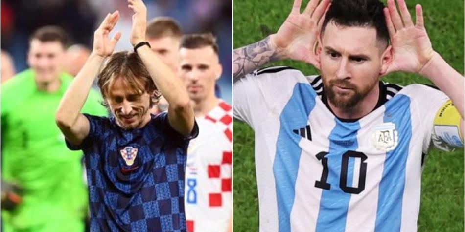 Luka Modric y Lionel Messi