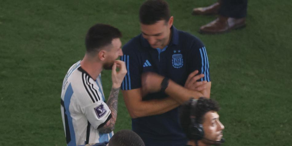 Lionel Messi y Lionel Scaloni