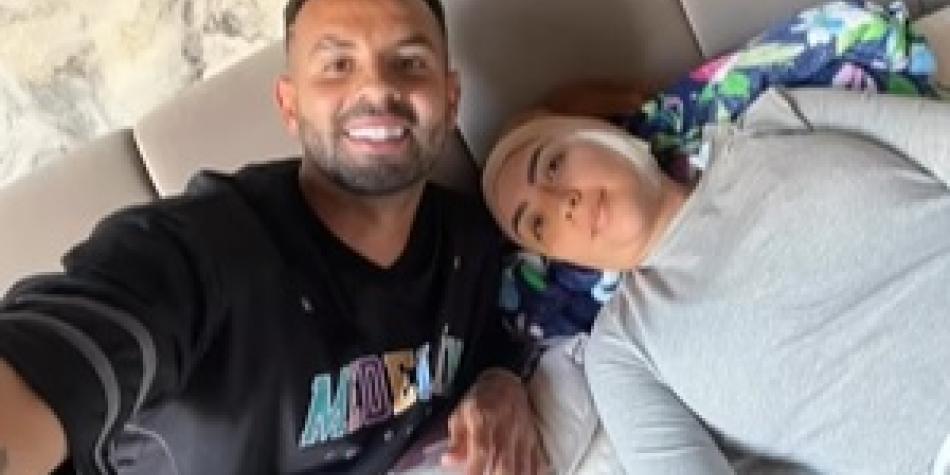 Edwin Cardona y su esposa