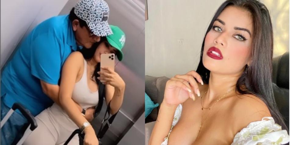 Poncho Zuleta y su novia, María Laury Marriaga