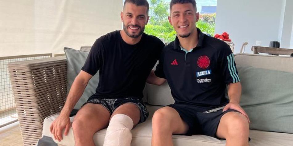 Iago Falque y Andrés Salazar