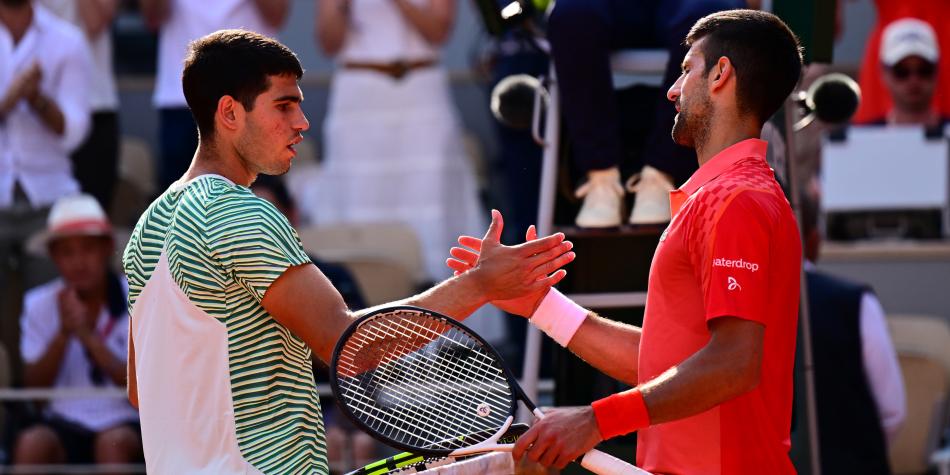 Novak Djokovic y Carlos Alcaraz