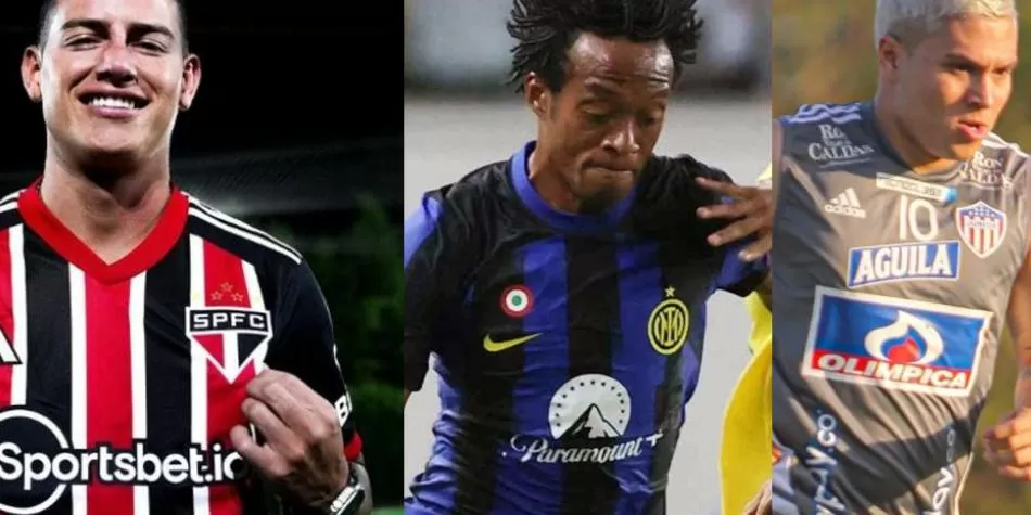 James, Cuadrado y Quintero