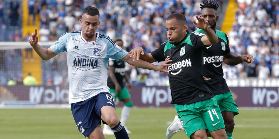 Daniel Giraldo en Millonarios vs Atlético Nacional