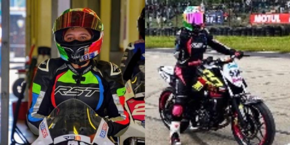 Lady Díaz, motociclista