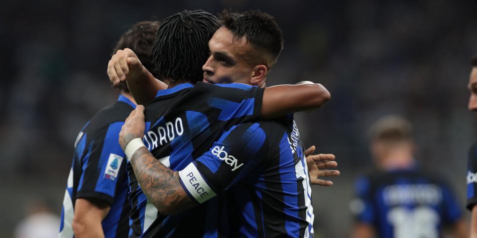 Juan Guillermo Cuadrado y Lautaro Martínez