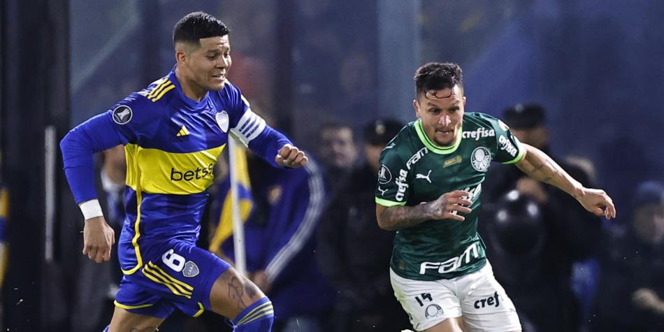 Marcos Rojo en Boca vs Palmeiras