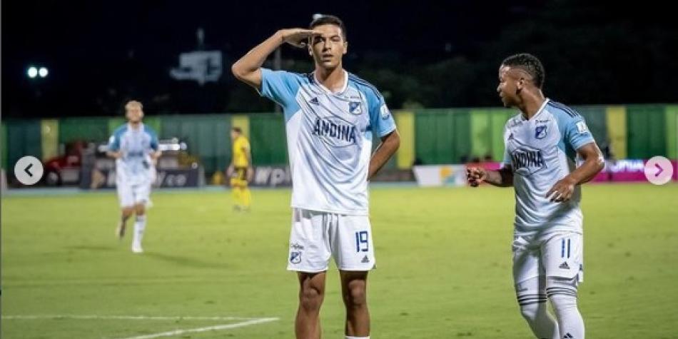 Juan Carvajal, delantero de Millonarios