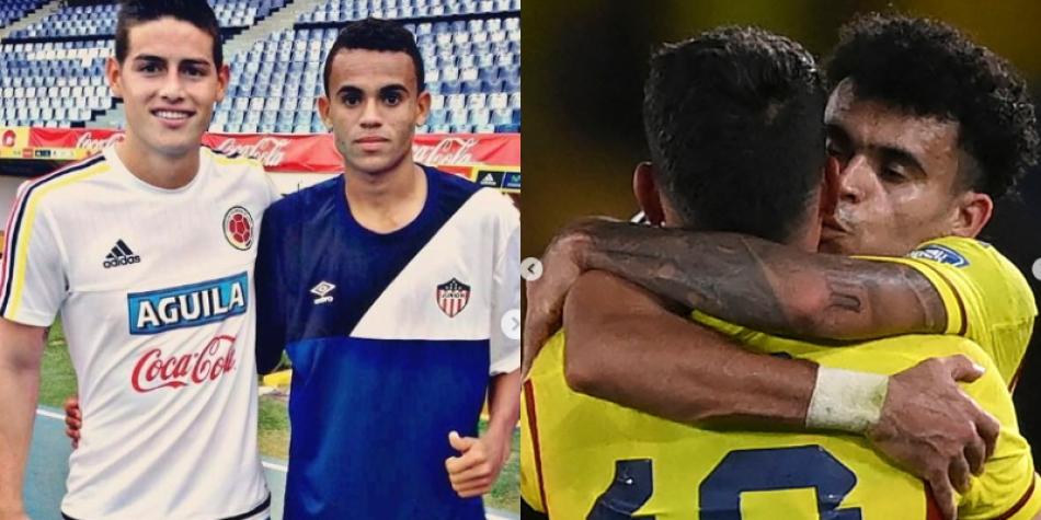 Luis Díaz y James Rodríguez