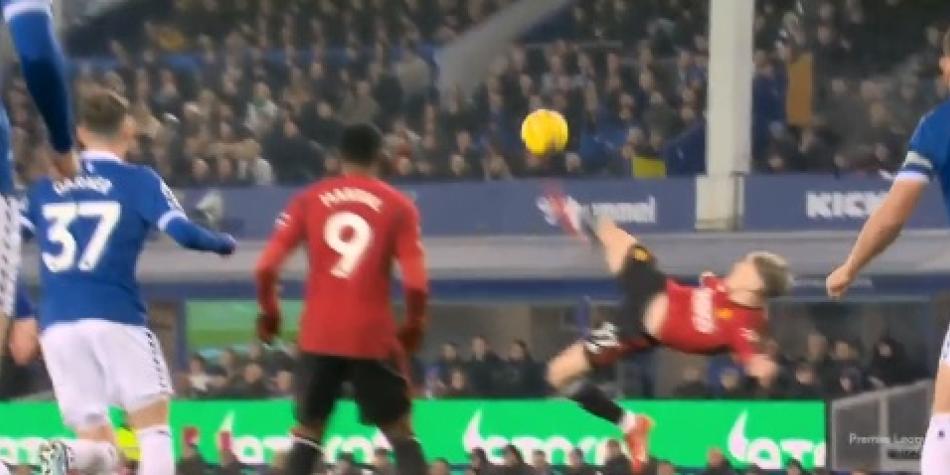 Gol de Alejandro Garnacho en Everton vs M. United