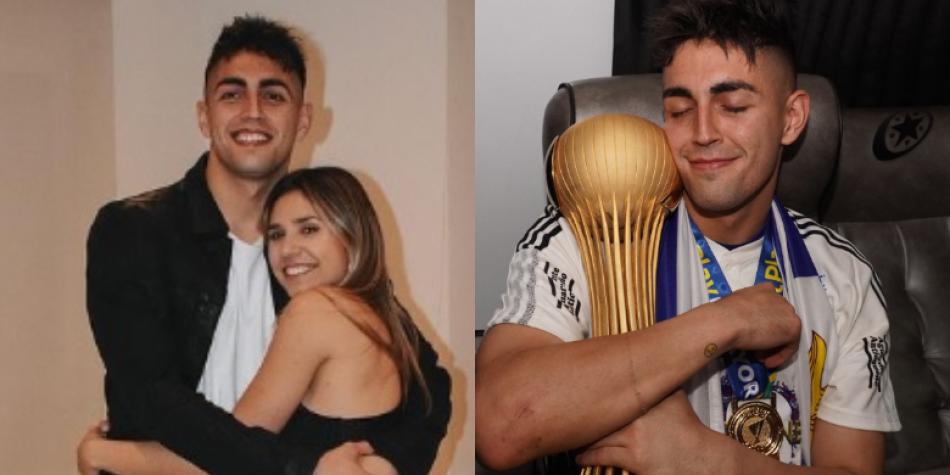 Santiago Mele y su pareja
