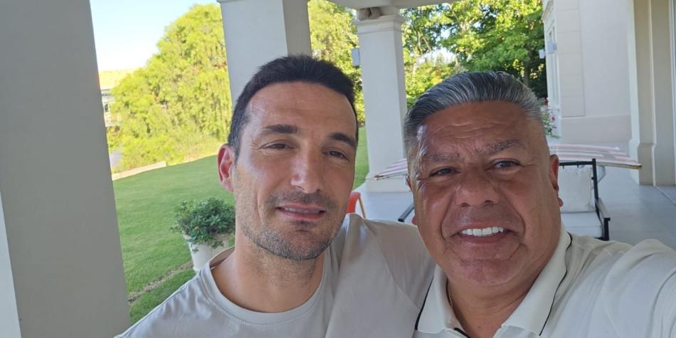 Lionel Scaloni y Claudio Tapia
