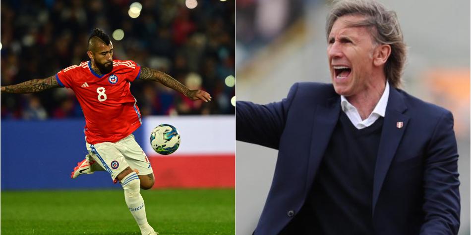 Arturo Vidal y Ricardo Gareca