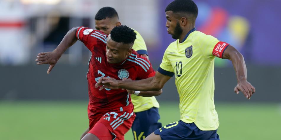 Colombia vs Ecuador en Preolímpico Sub-23