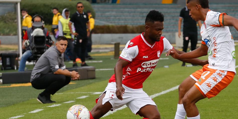 Pablo Peirano, en Santa Fe vs Envigado