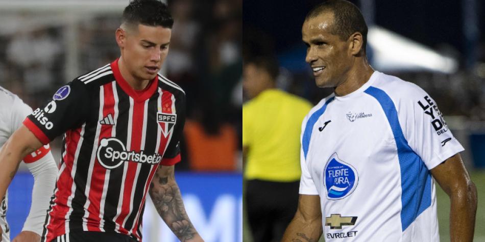 James Rodríguez y Rivaldo