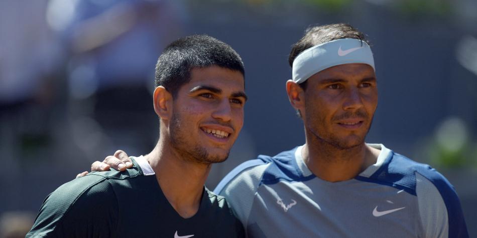 Rafael Nadal y Carlos Alcaraz