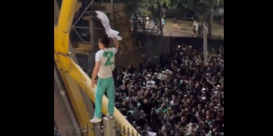 Protestas de hinchas de Atlético Nacional