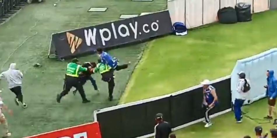 Hinchas de Millonarios atacan a uno del Cali