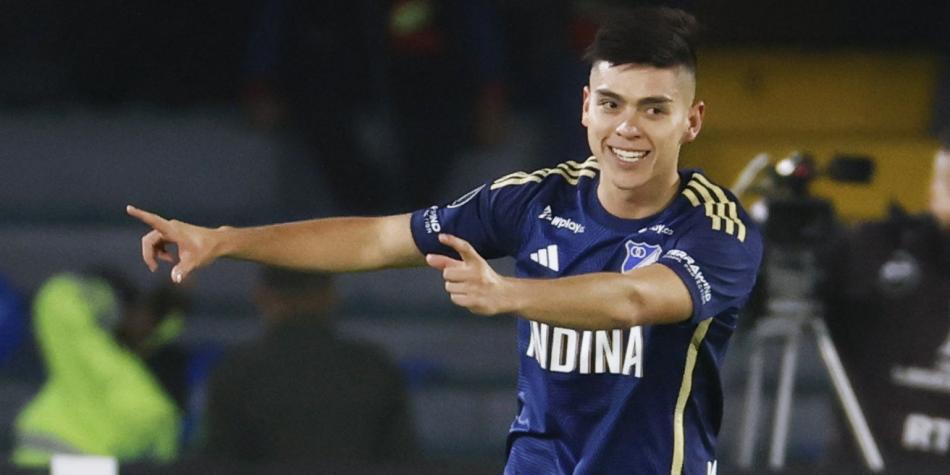 Daniel Ruiz, en Millonarios vs Flamengo