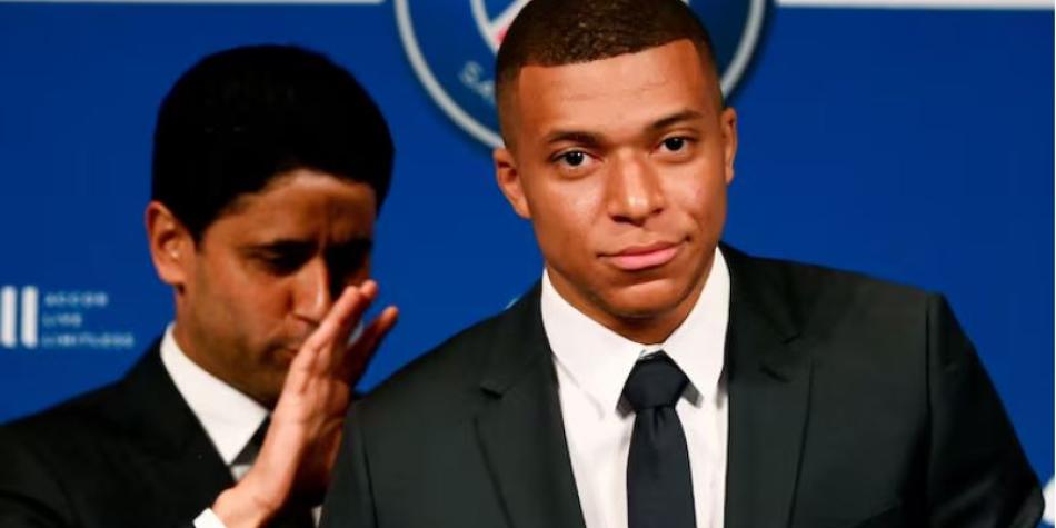Kylian Mbappé y Nasser Al Khelaifi