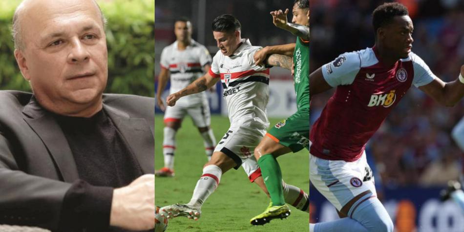 Carlos Antonio Vélez, James Rodríguez y Jhon Jader Durán