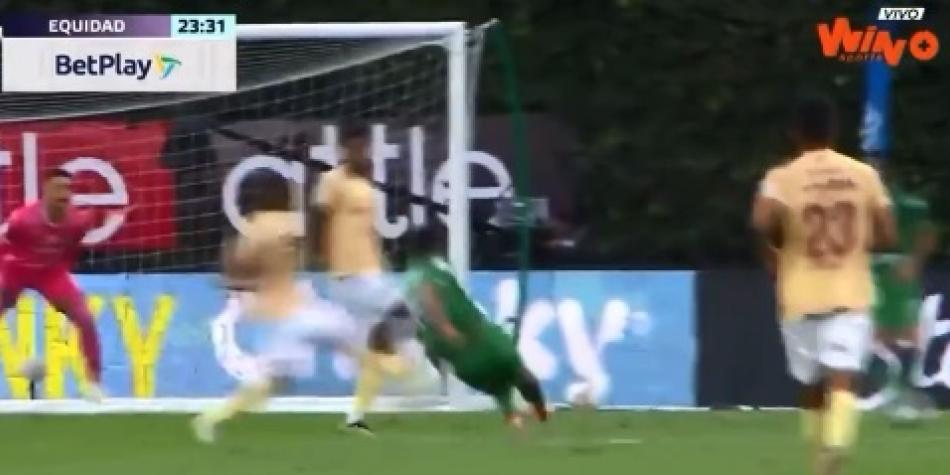 Gol de Johan Rojas [Equidad] a Tolima