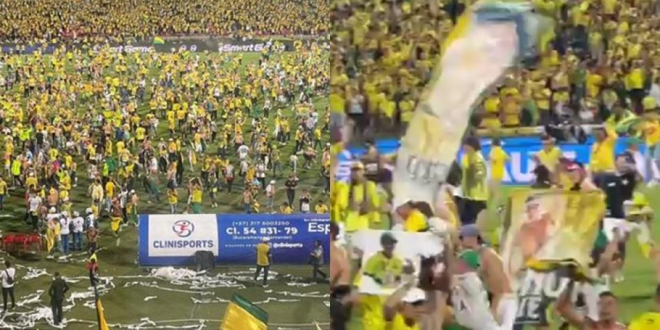 Invasión hinchas de Bucaramanga