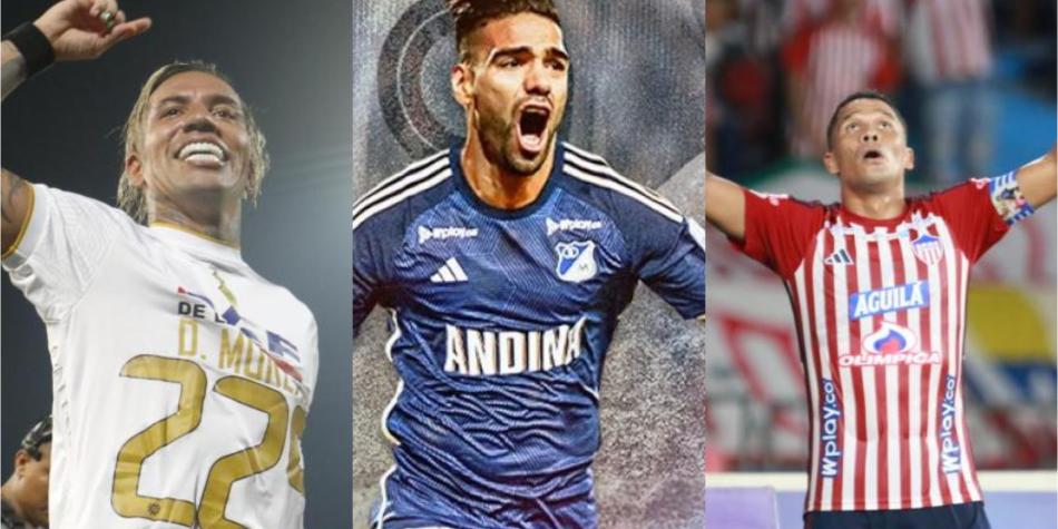 Dayro Moreno, Falcao y Carlos Bacca