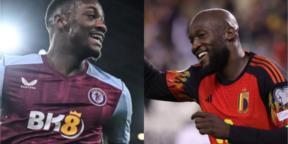 Jhon Jader Durán y Romelu Lukaku,