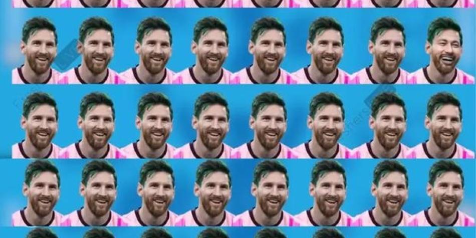 Acertijo visual de Messi y Neymar