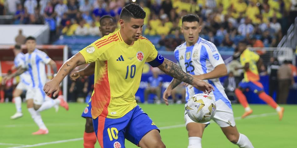 James Rodríguez en final de Copa América 2024