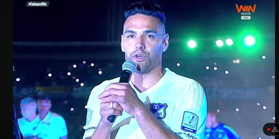 Presentación de Falcao en Millonarios