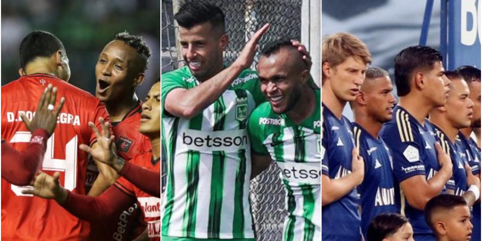 América, Nacional y Millonarios