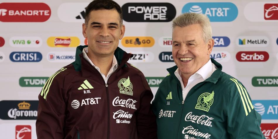 Rafael Márquez y Javier Aguirre