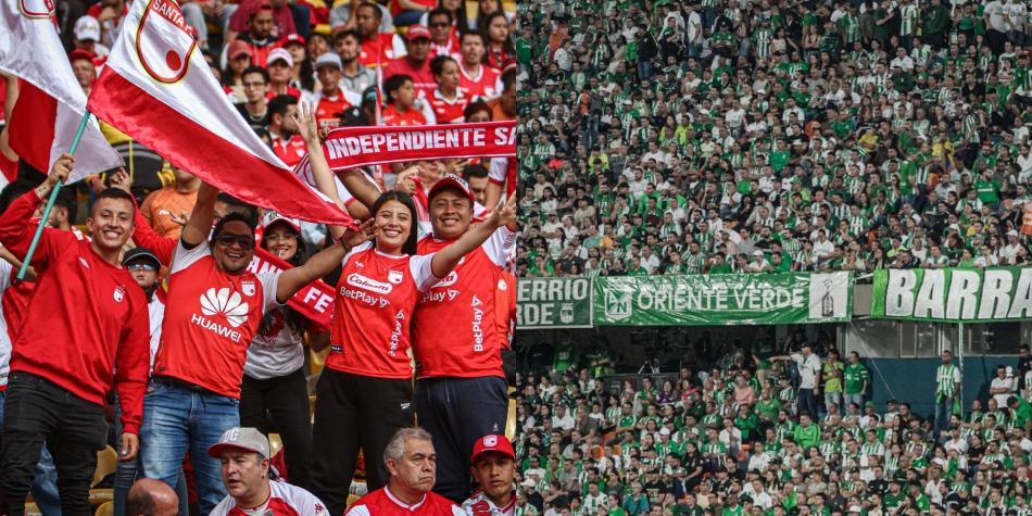 Hinchadas de Colombia.