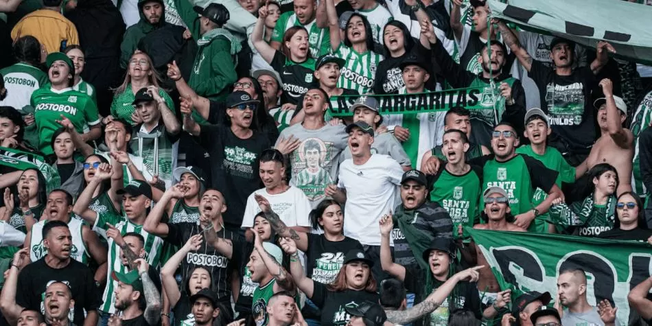Hinchada Atlético Nacional.