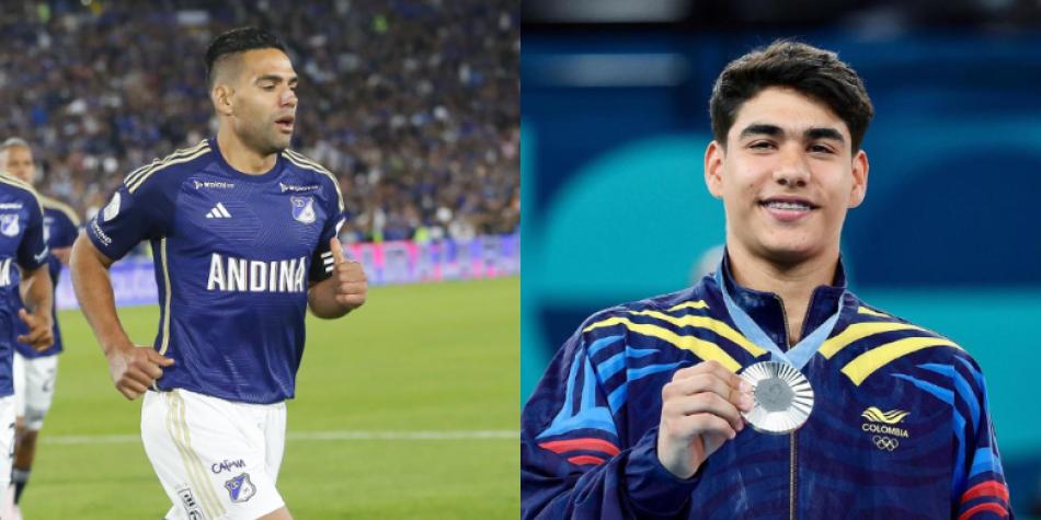 Radamel Falcao y Ángel Barajas