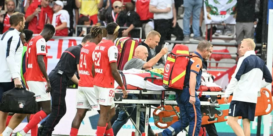 Lesión en Lille vs. Reims