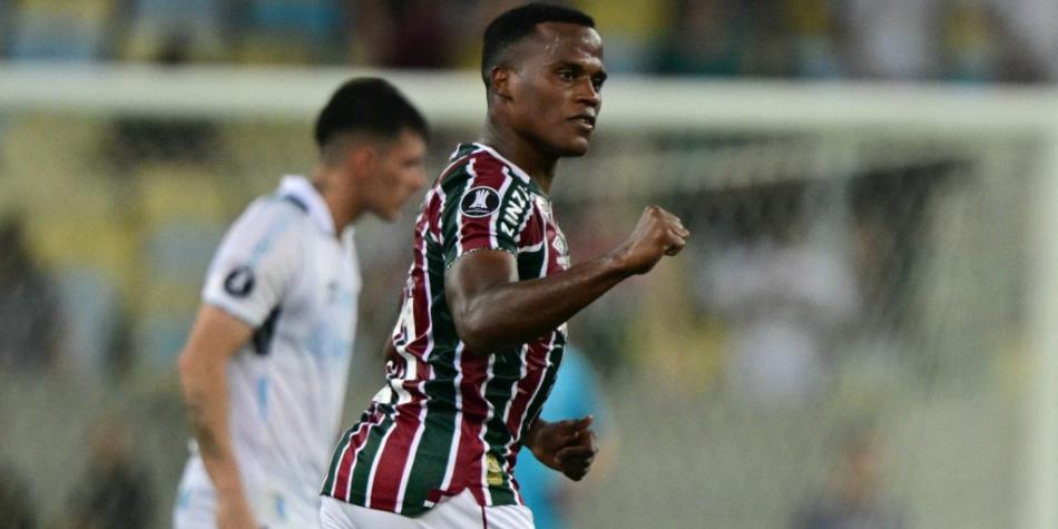 Jhon Arias en Fluminense vs Gremio