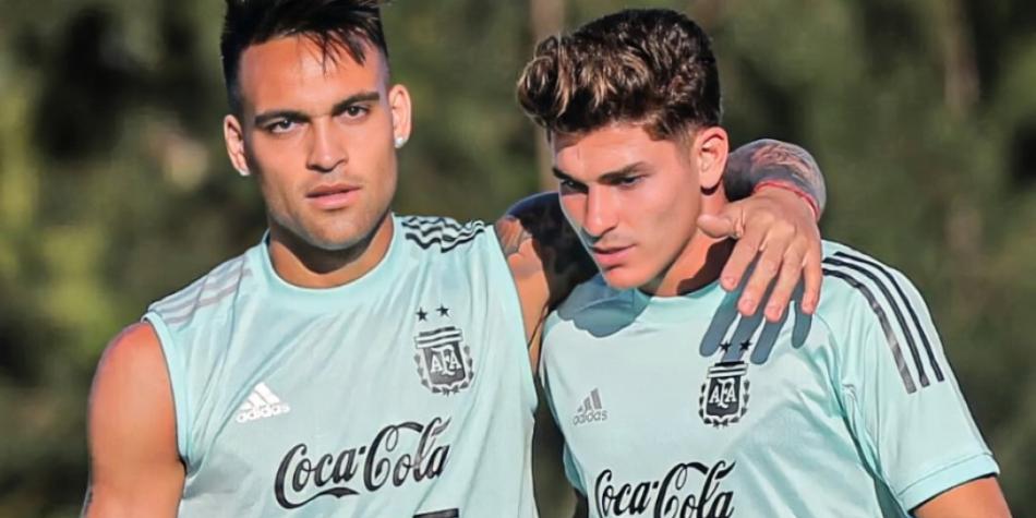 Julián Álvarez y Lautaro Martinez