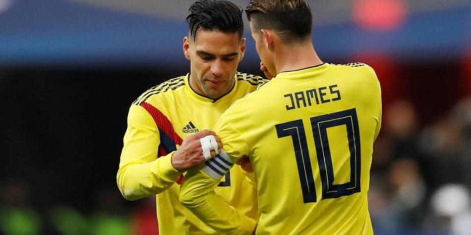 Falcao y James Rodríguez