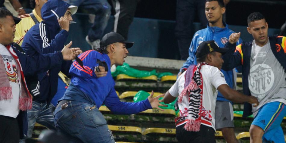 Desmanes Nacional vs Junior