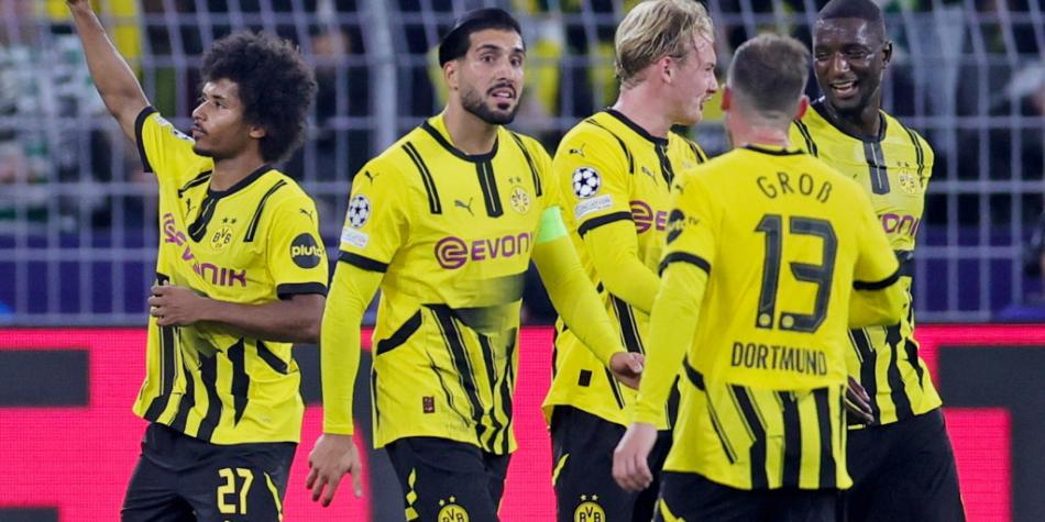 Borussia Dortmund goleó a Celtic en Champions League