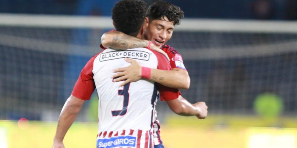 Junior celebra gol contra Patriotas
