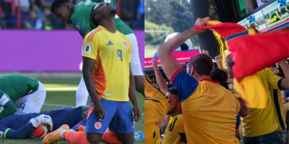 Jhon Cordoba hinchas colombianos
