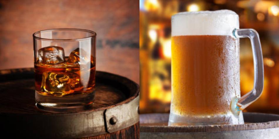 Whisky y cerveza