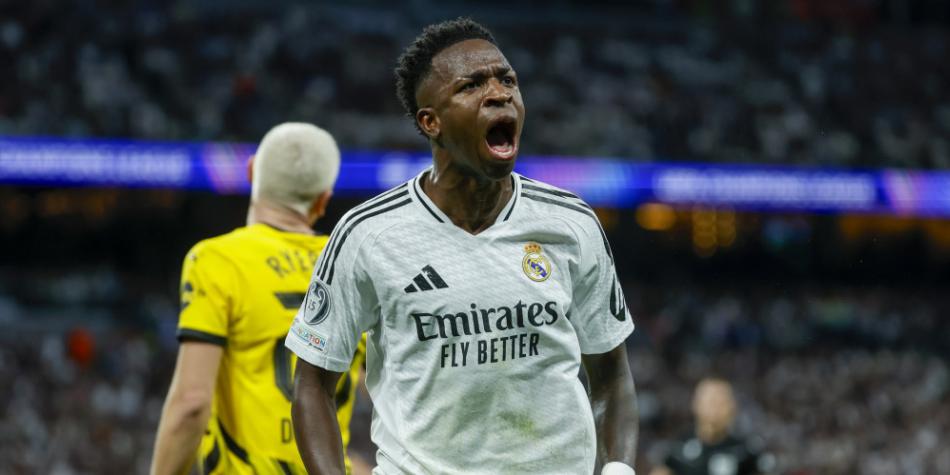 Vinicius Junior en Real Madrid vs Borussia Dortmund