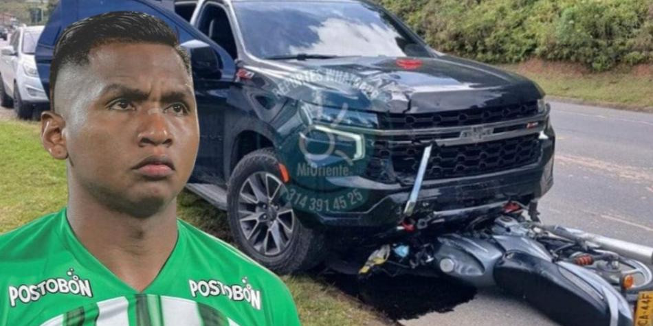 Alfredo Morelos involucrado en accidente de tránsito