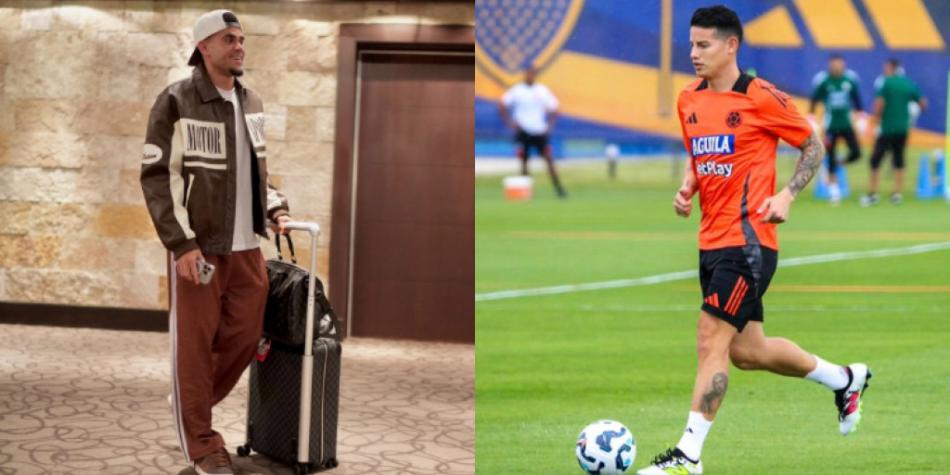 Luis Díaz y James Rodríguez en Selección Colombia